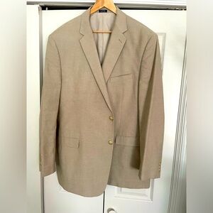Tan cotton chambray sport coat